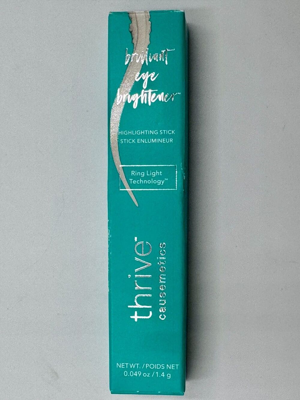 THRIVE CAUSEMETICS Brilliant Eye Brightener RACQUEL Soft Silver Shimmer NEW!